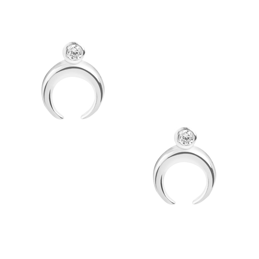 Sliver CZ Earrings - Chloe Rebecca