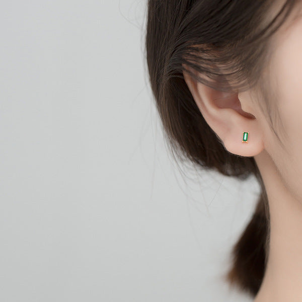 Green CZ Studs - Chloe Rebecca