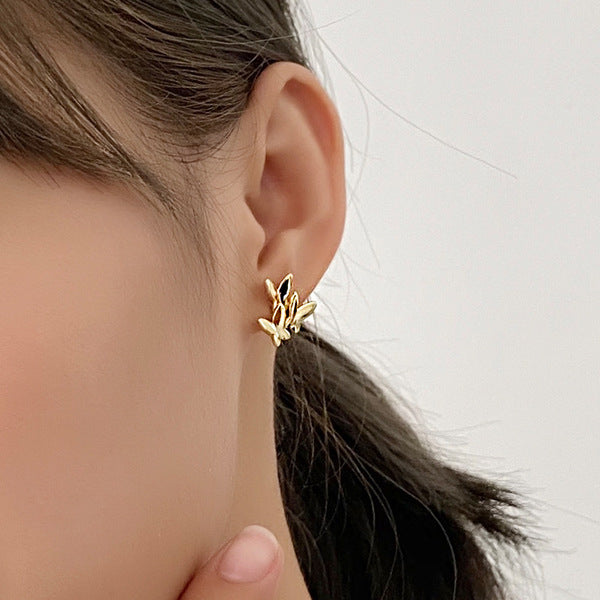 Asymmetric Butterfly Studs - Chloe Rebecca