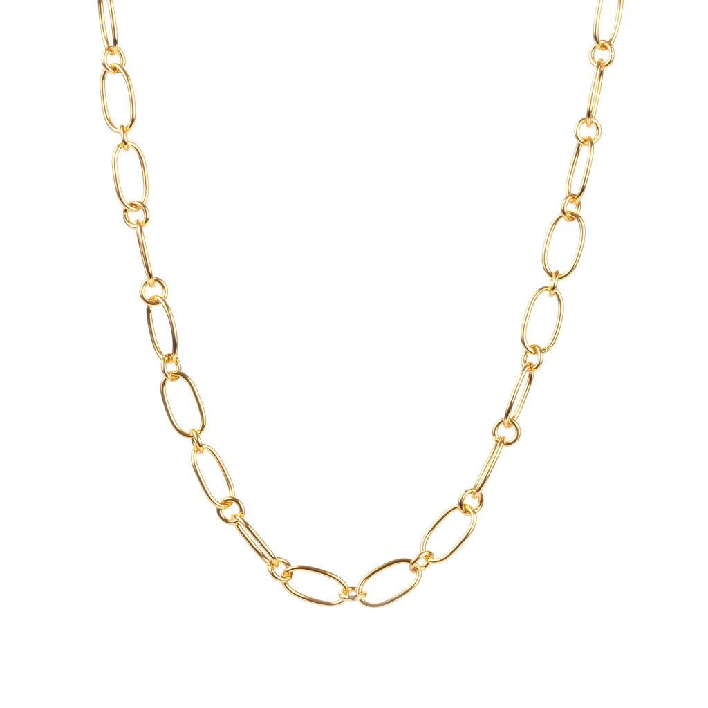 OVAL CHAIN LINK NECKLACE - Chloe Rebecca