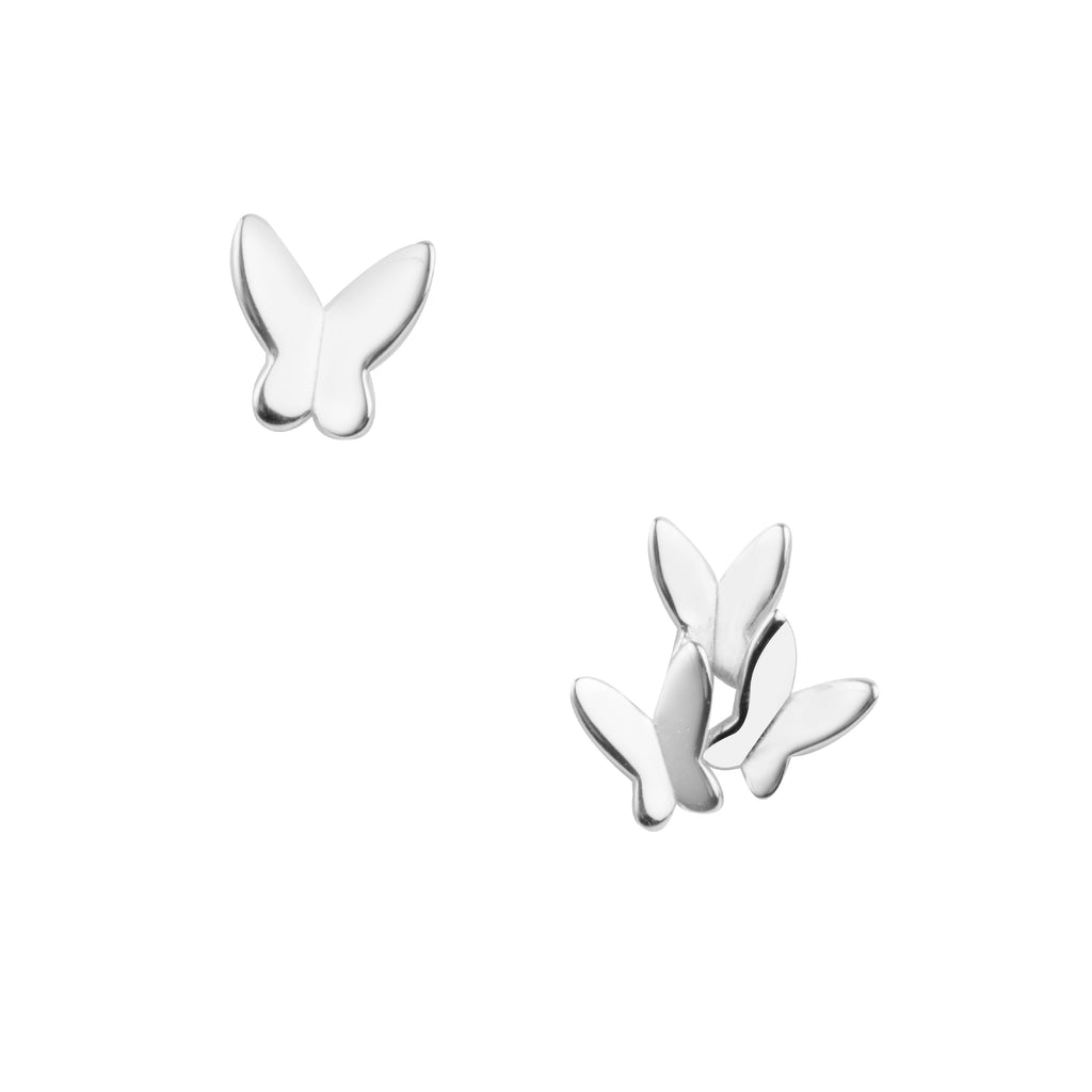 Asymmetric Butterfly Studs - Chloe Rebecca