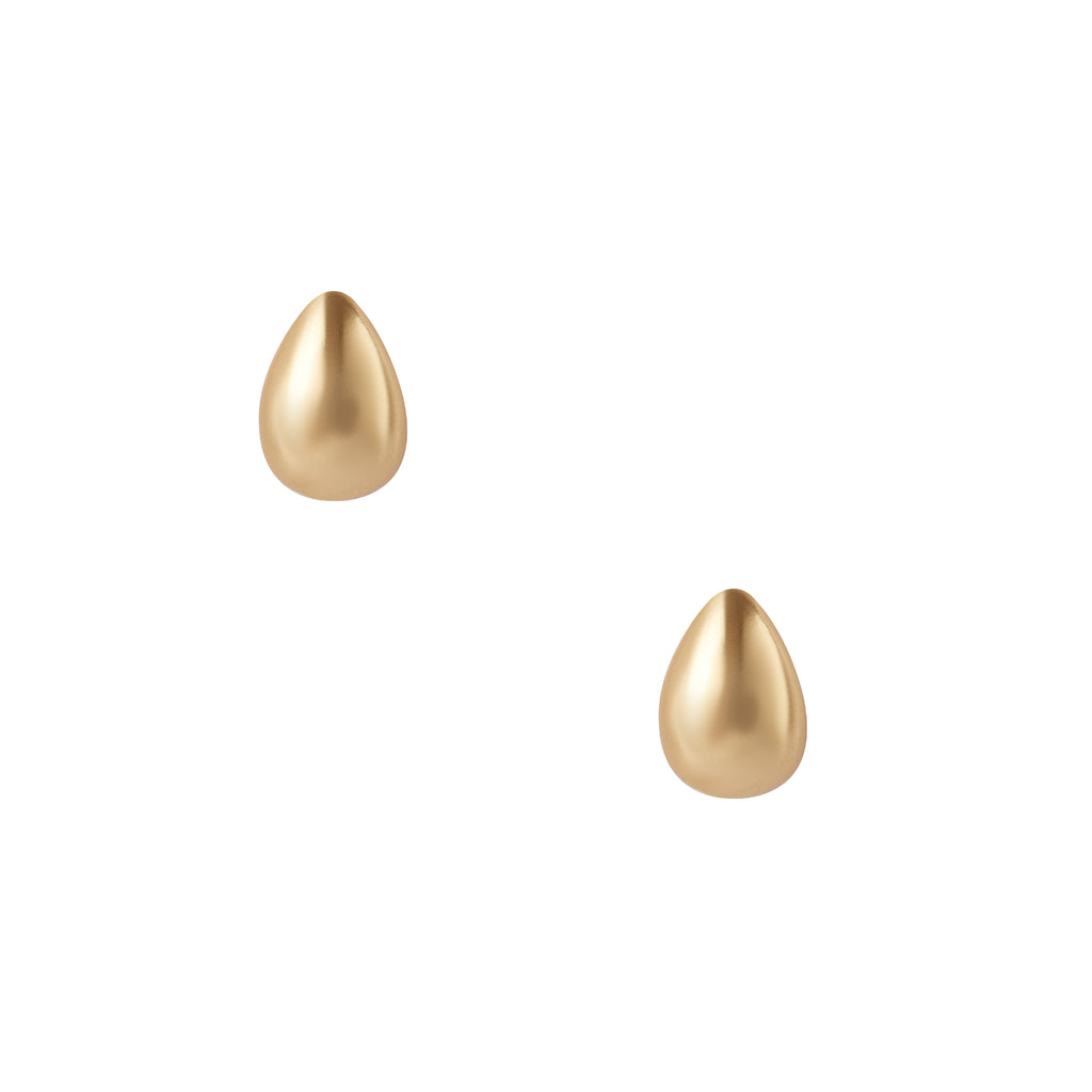 18K Gold Plated Teardrop Studs - Chloe Rebecca