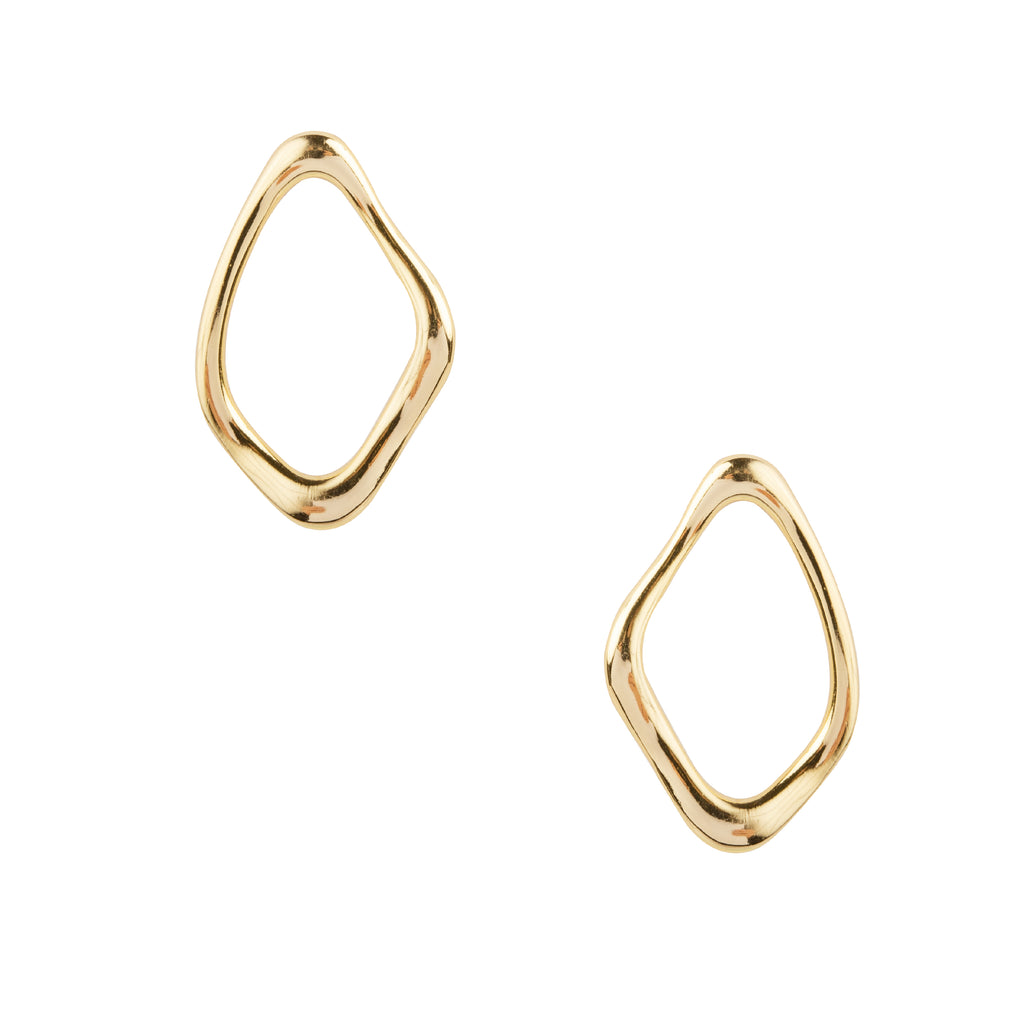 18k Gold Plated Hoop Earrings - Chloe Rebecca