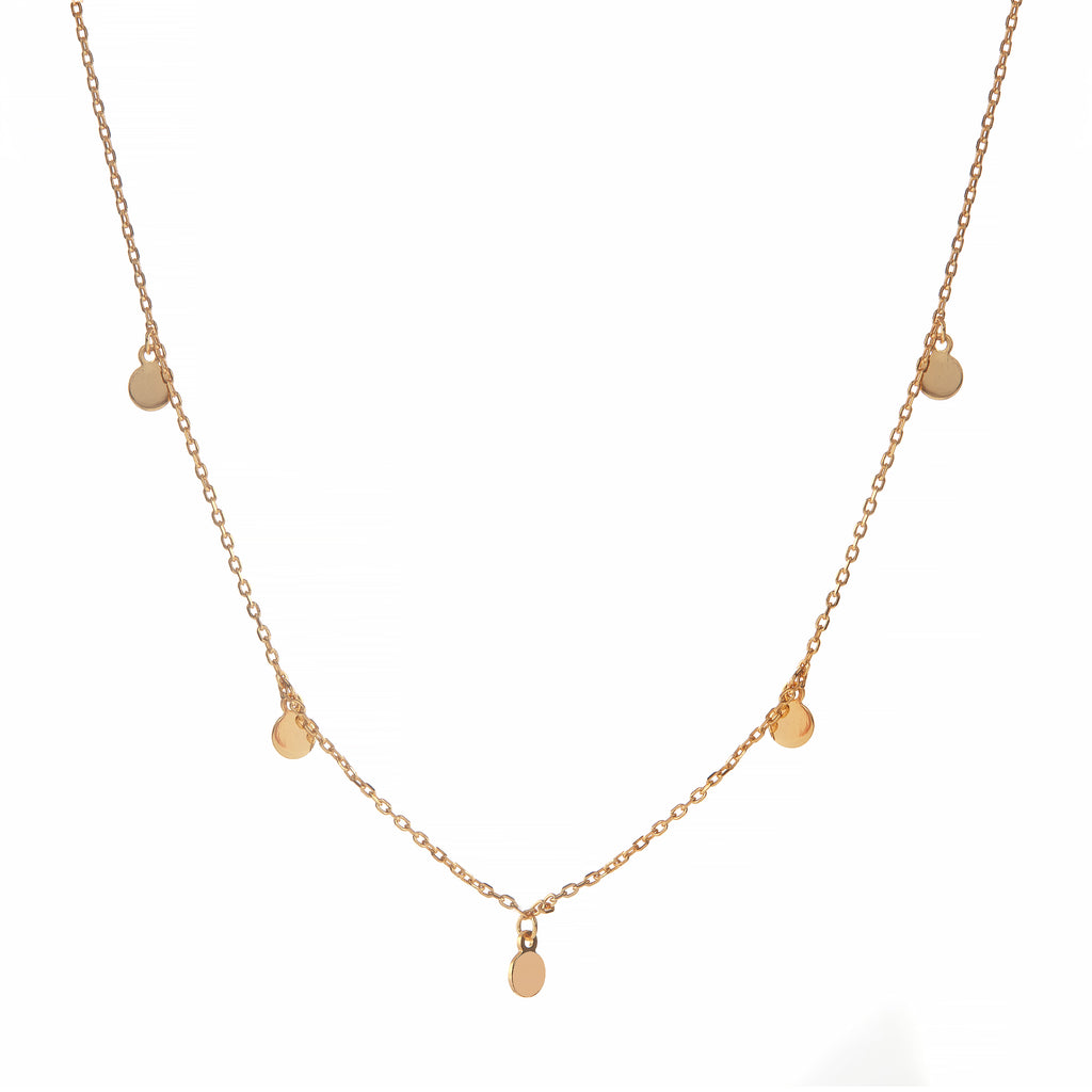 Circle Disk Necklace - Chloe Rebecca