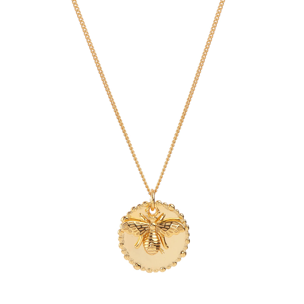 Bee Disk Necklace - Chloe Rebecca